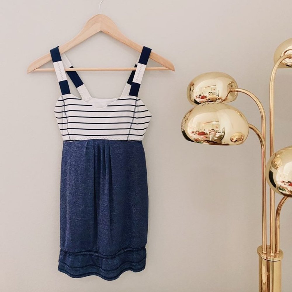Lululemon Back On Track Striped Tank Top
